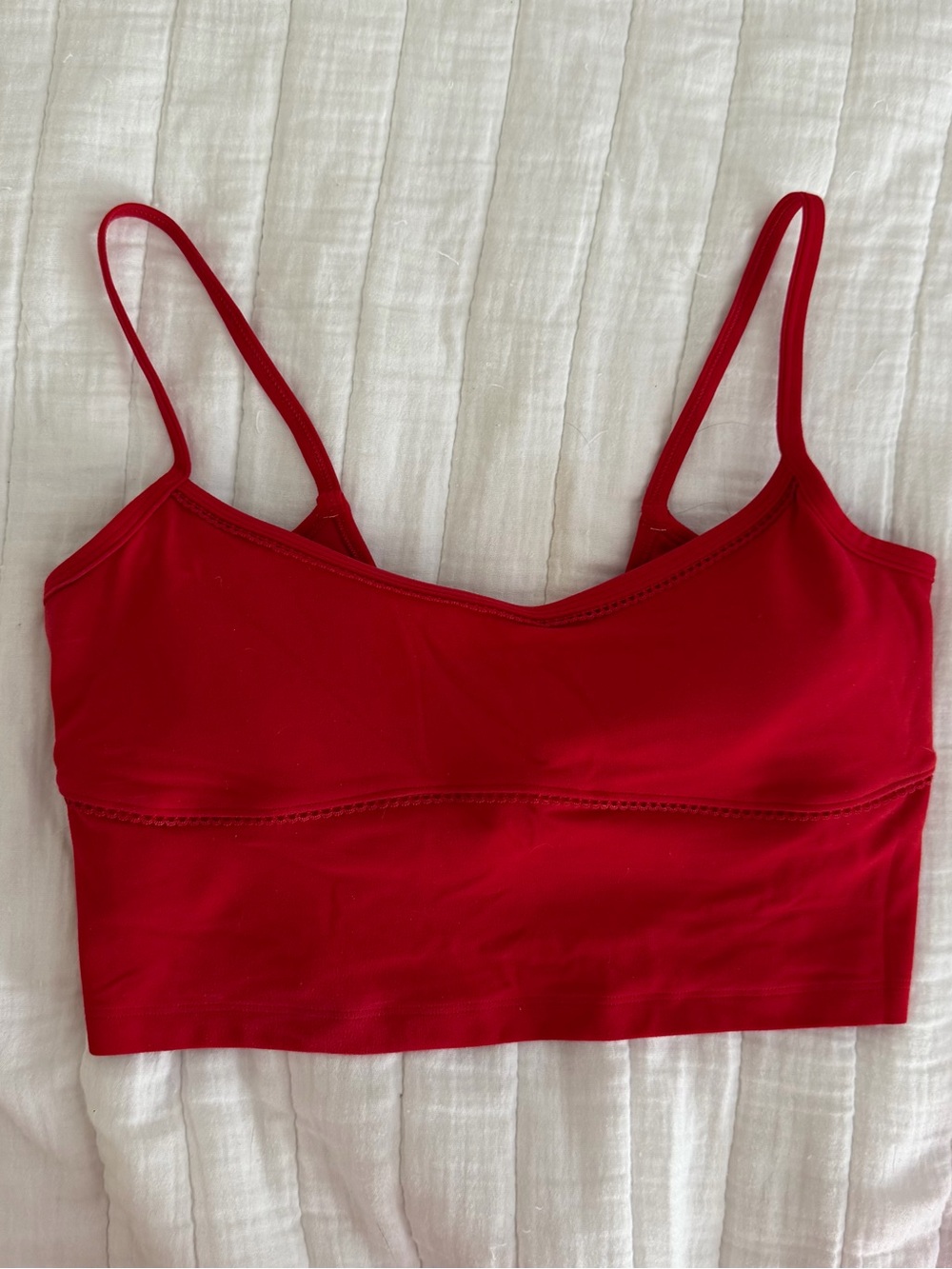Abercrombie & Fitch YPB studioFLEX Picot-Trim Scoopneck
Tank